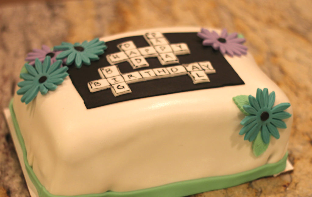 Crossword Puzzle Cake Sweet Smorgasbord